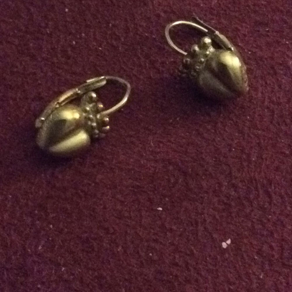 Burnished 14kt earrings